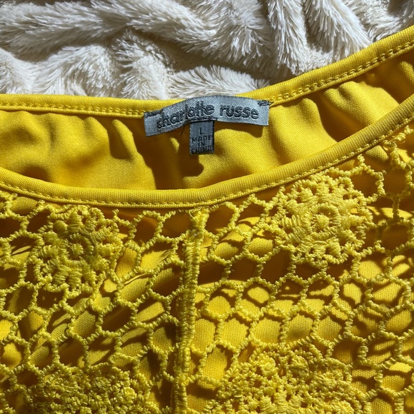 Charollette Russe Yellow Hand-knitted Top - Picture 3 of 14